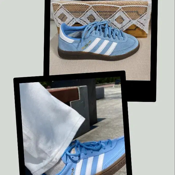 [BUNJANG] Adidas Spezial Handball Light Blue Sneakers - Size 230 / 아디다스 스페지알 핸드볼 라이트블루 색상 230 사이즈