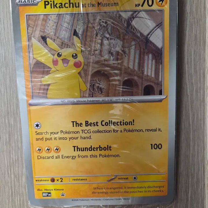[BUNJANG] Pokemon Pikachu at the Museum (Natural History Museum Pikachu) Trading Card (Sealed) / (미개봉) 포켓몬카드 피카츄 앳 더 뮤지엄(자연사박물관 피카츄)