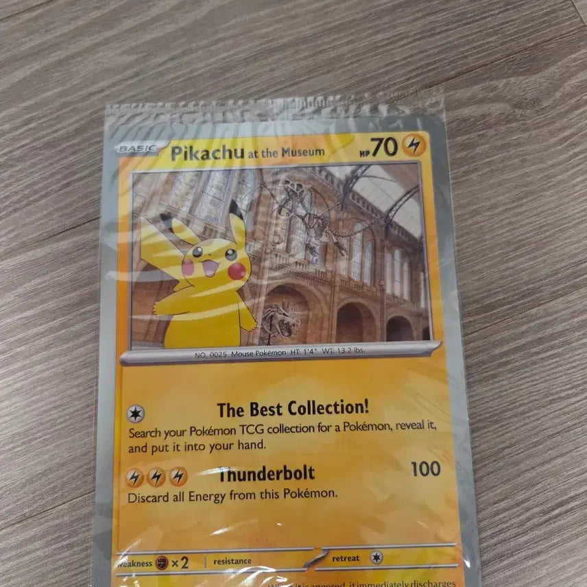 [BUNJANG] Pokemon Pikachu at the Museum (Natural History Museum Pikachu) Trading Card (Sealed) / (미개봉) 포켓몬카드 피카츄 앳 더 뮤지엄(자연사박물관 피카츄)
