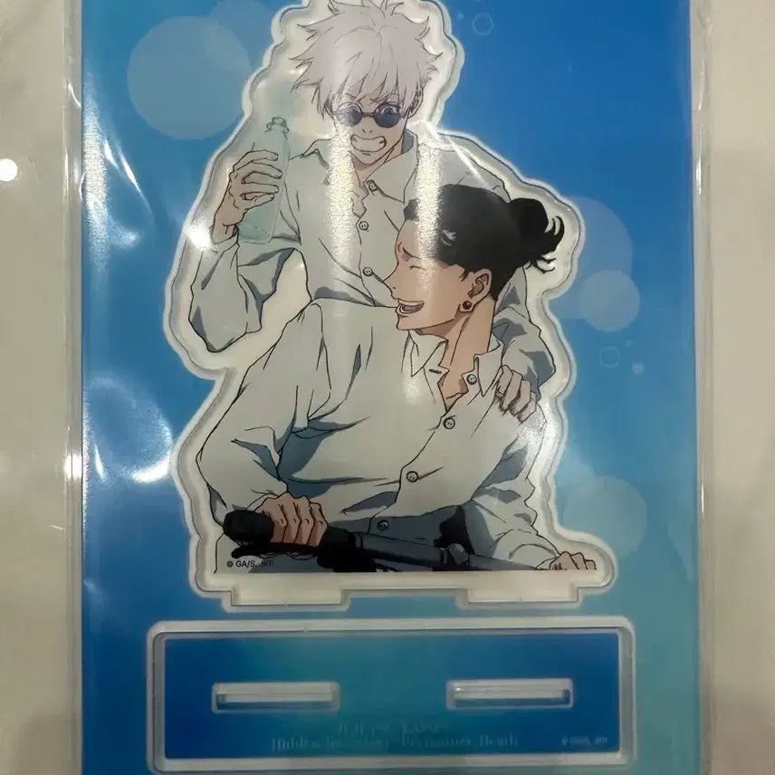 [BUNJANG] Jujutsu Kaisen Plaza Popup Store Gojo &amp; Geto Bicycle Acrylic Stand (Sealed) / 미개봉) 주술회전 플라자 팝업 회옥 옥절 고죠 게토 자전거 아크릴 스탠드