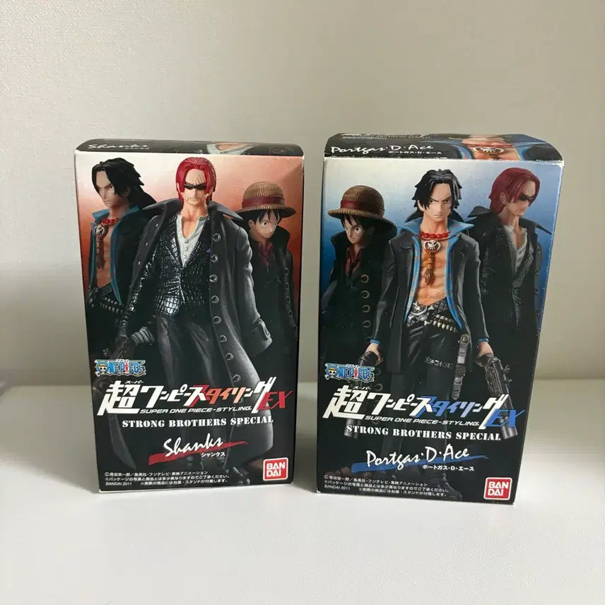 [BUNJANG] One Piece Styling EX Strong Brothers Special Figure Shanks &amp; Ace / 슈퍼 원피스 스타일링 EX 스트롱 브라더즈 스페셜 피규어 샹크스, 에이스