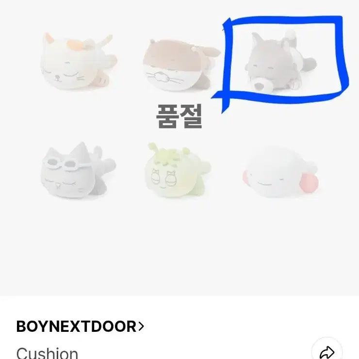 [BUNJANG] BOYNEXTDOOR Myung Jaehyun Myung Myung Cushion / 보넥도 명재현 명명이 눕쿠션 원가양도 합니다.