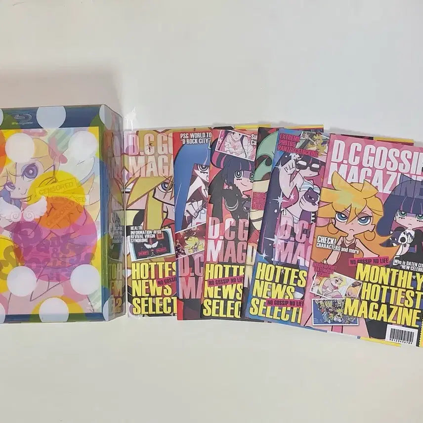 [BUNJANG] Panty &amp; Stocking with Garterbelt Blu-ray Magazine Sticker Full Set / 팬스가 블루레이 매거진 스티커 풀세트 dvd 팬티&amp;스타킹with가터벨트