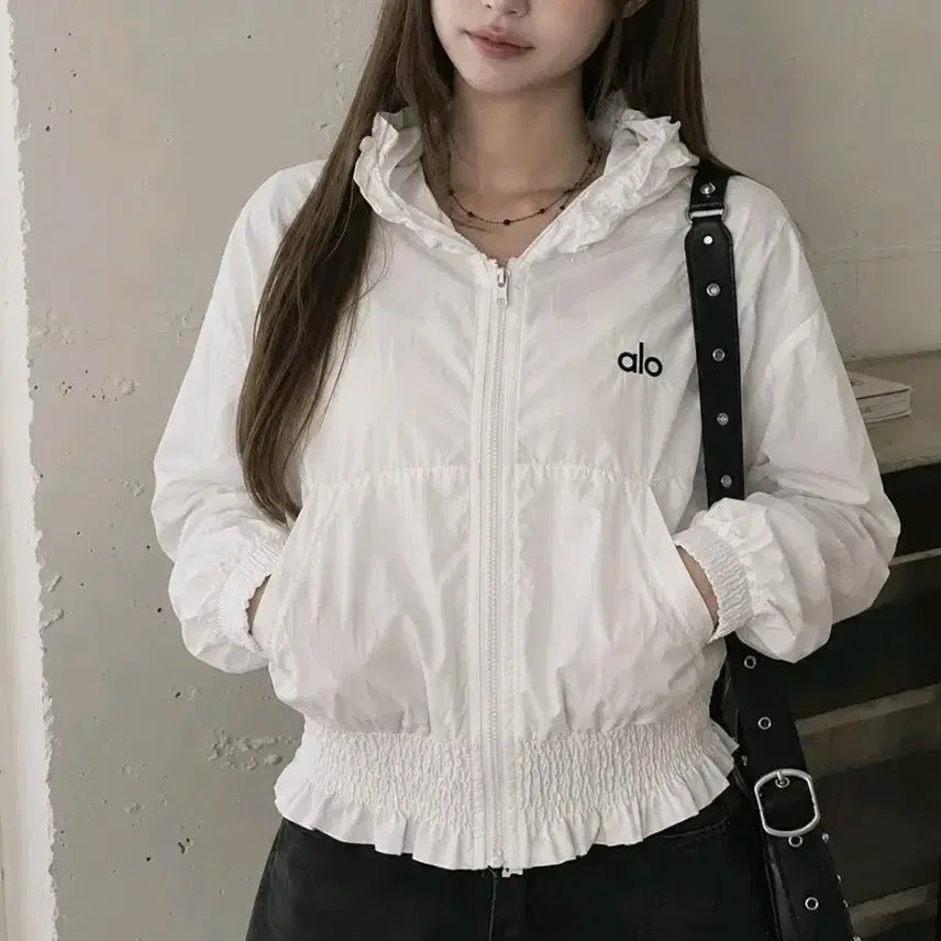 [BUNJANG] ALO Yoga Windbreaker Jumper / 새거 알로 요가 바람막이 점퍼  알로윈드브레이커 알로바람막이