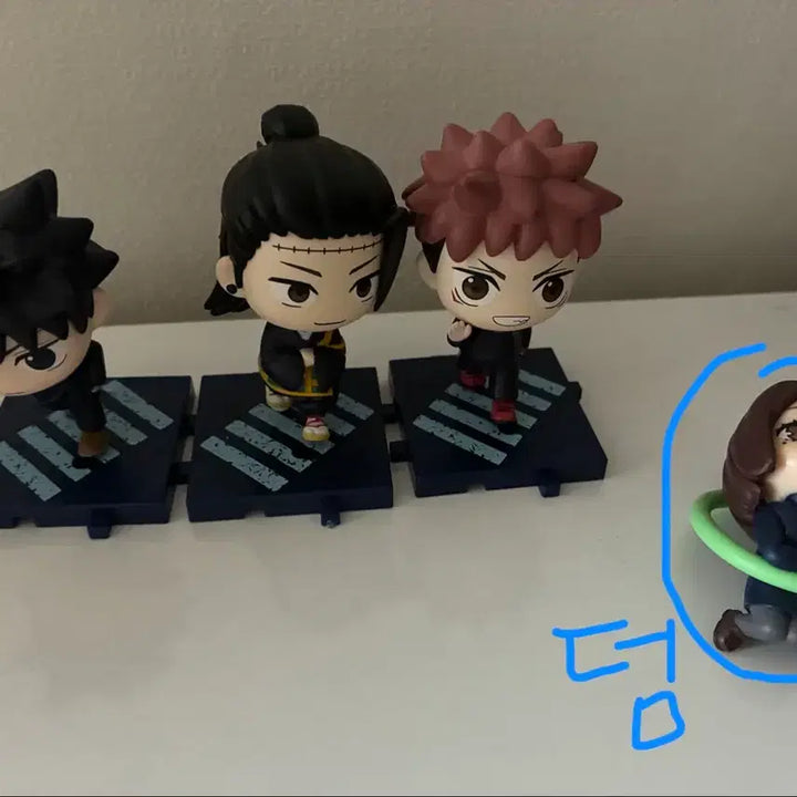 [BUNJANG] Jujutsu Kaisen Walking Step Gacha Figures Set - Geto, Itadori, Megumi / 주술회전 워킹스텝 가챠 피규어 게토 이타도리 메구미 일괄