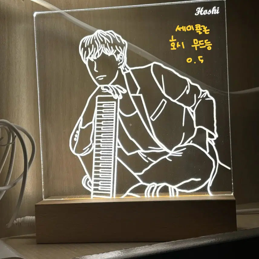 [BUNJANG] SEVENTEEN Hoshi Mood Lamp &amp; S.Coups Album Bundle / 세븐틴 앨범