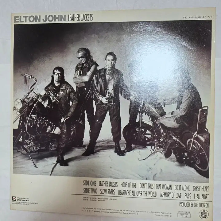 [BUNJANG] Elton John LP Leather Jacket / 엘튼 존 LP 레더 자켓