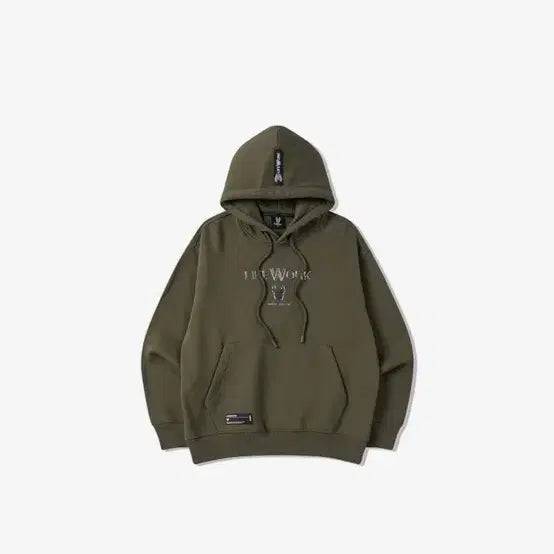[BUNJANG] Lifework Khaki Hooded Sweatshirt Size L / [새상품/L] 라이프워크 카키 후드