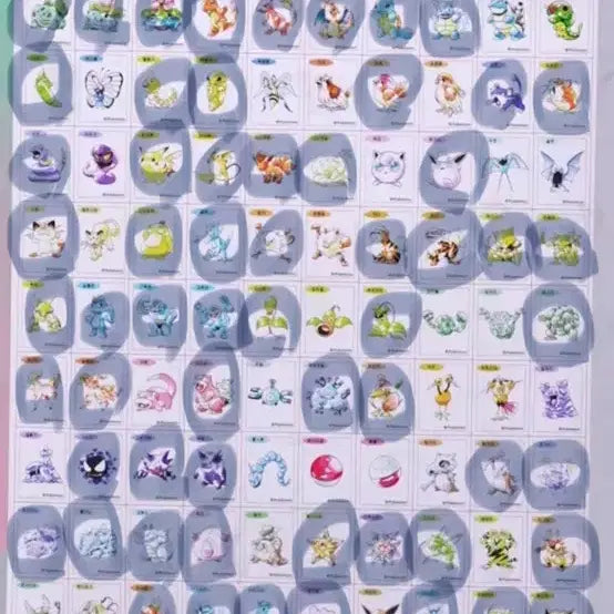 [BUNJANG] Pokemon 30th Anniversary Sticker Set / 포켓몬 30주년 띠부씰