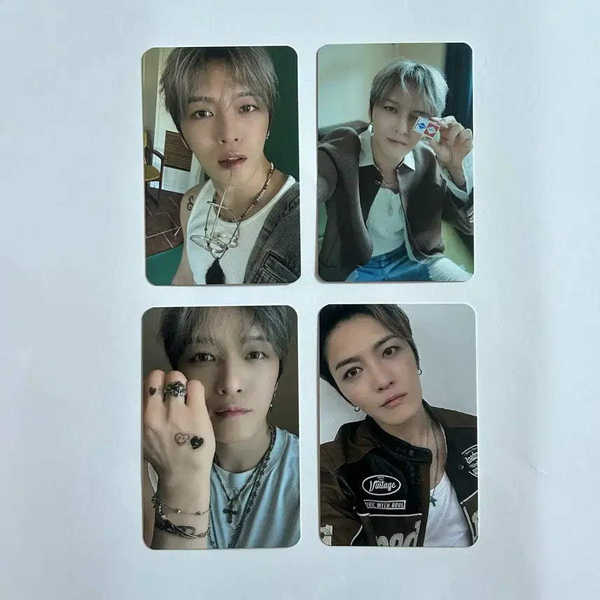 [BUNJANG] Kim Jaejoong Rhapsody Trinity Lucky Draw Photocard Set (4 types) / 김재중 랩소디 트리니티 특전회 포토카드 4종