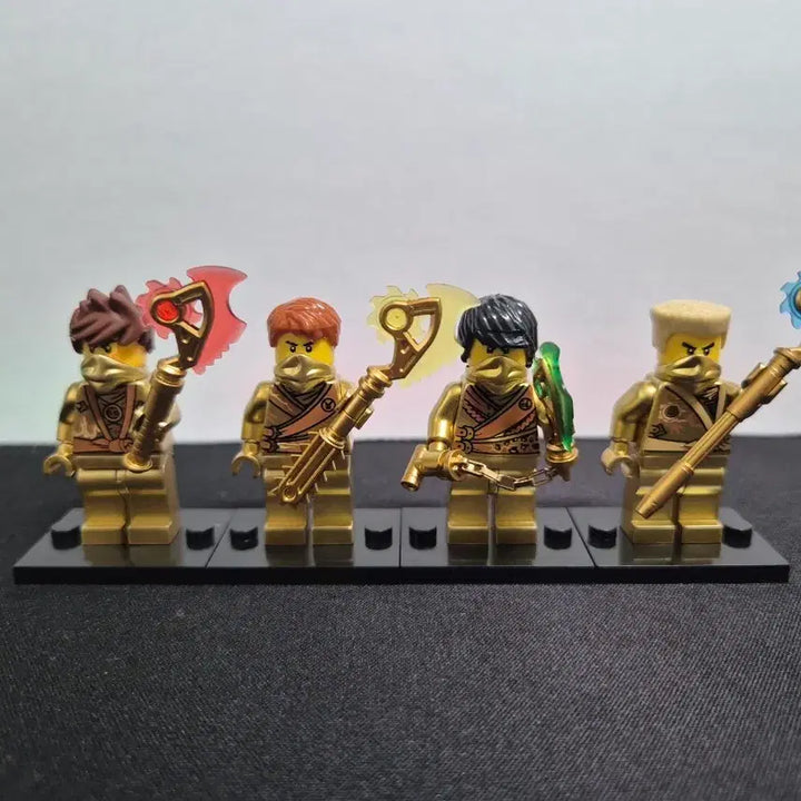 [BUNJANG] LEGO Ninjago Custom Golden Robe &amp; Techno Blade Figure Set / 레고 닌자고) 커스텀 골든도복&amp;테크노 블레이드 팝니다