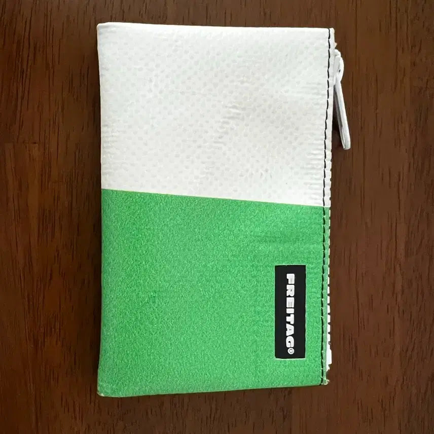 [BUNJANG] Freitag Blair Wallet Green/White with Vintage Coin Purse / 프라이탁 블레어 지갑 그린/화이트 + 덤으로 빈티지 동전지갑