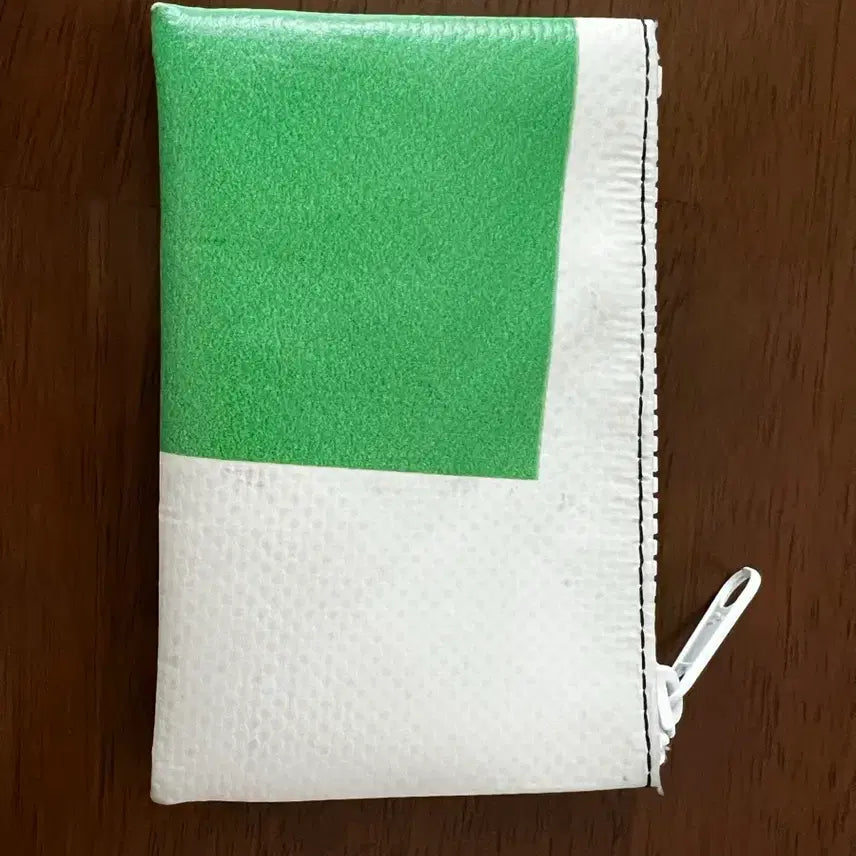 [BUNJANG] Freitag Blair Wallet Green/White with Vintage Coin Purse / 프라이탁 블레어 지갑 그린/화이트 + 덤으로 빈티지 동전지갑