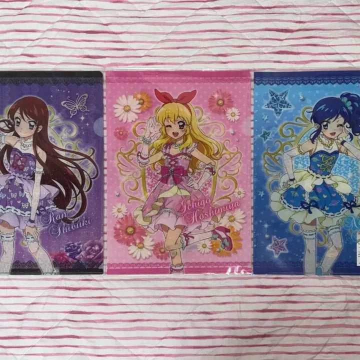 [BUNJANG] Aikatsu! Movie Limited Edition A4 Clear File 3-Set (Soleil) / 극장판 아이카츠 A4 클리어 파일 3매 세트 솔레이유 아이엠스타
