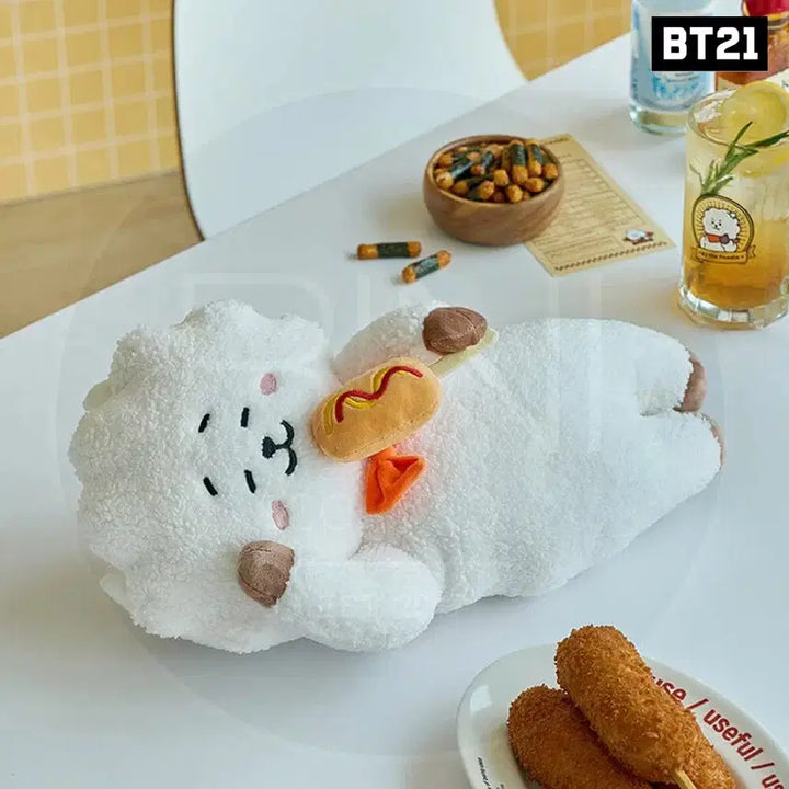 [BUNJANG] BT21 RJ Lying Medium Plush Doll (Sealed) / (미개봉)BT21 RJ 잠자는  lying 중형 인형