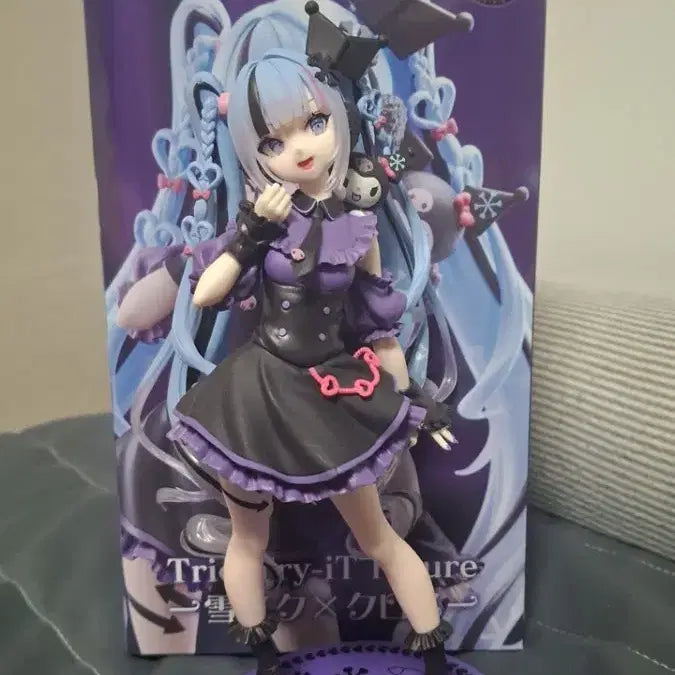 [BUNJANG] Snow Miku x Kuromi Figure / 미쿠 스노우미쿠 쿠로미 피규어