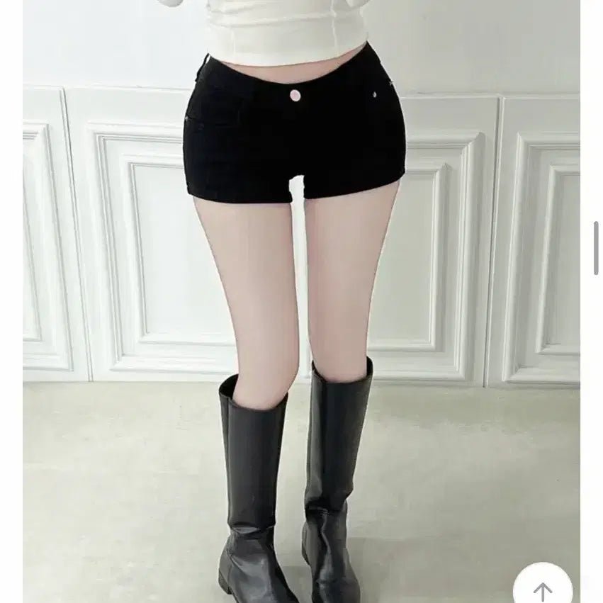 [BUNJANG] Ablee Fil-Melange Pelvic Hip Pad Low-Rise Shorts / (새상품)에이블리 필멜란지 골반뽕 골반패드 로우라이즈 반바지