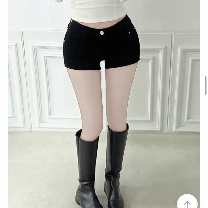 [BUNJANG] Ablee Fil-Melange Pelvic Hip Pad Low-Rise Shorts / (새상품)에이블리 필멜란지 골반뽕 골반패드 로우라이즈 반바지