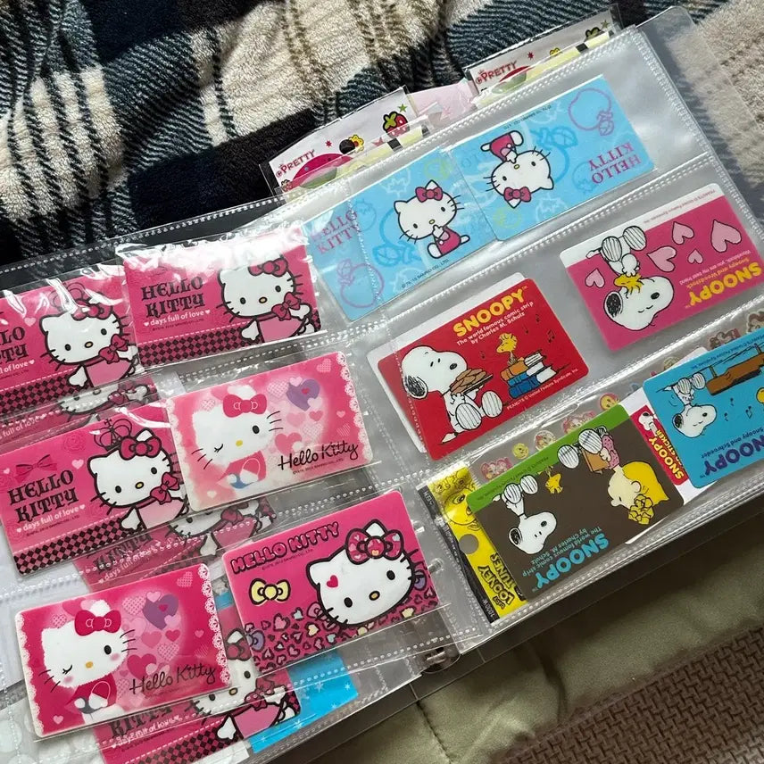 [SOLD OUT] 고전문구 다꾸 키티 스누피  카드스티커