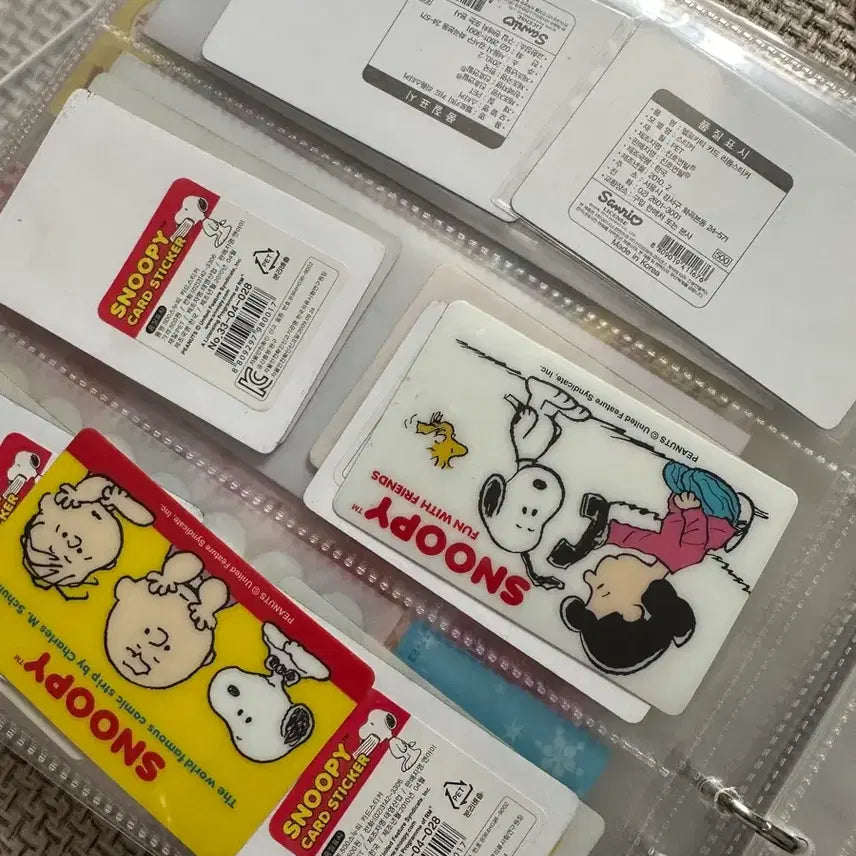 [SOLD OUT] 고전문구 다꾸 키티 스누피  카드스티커
