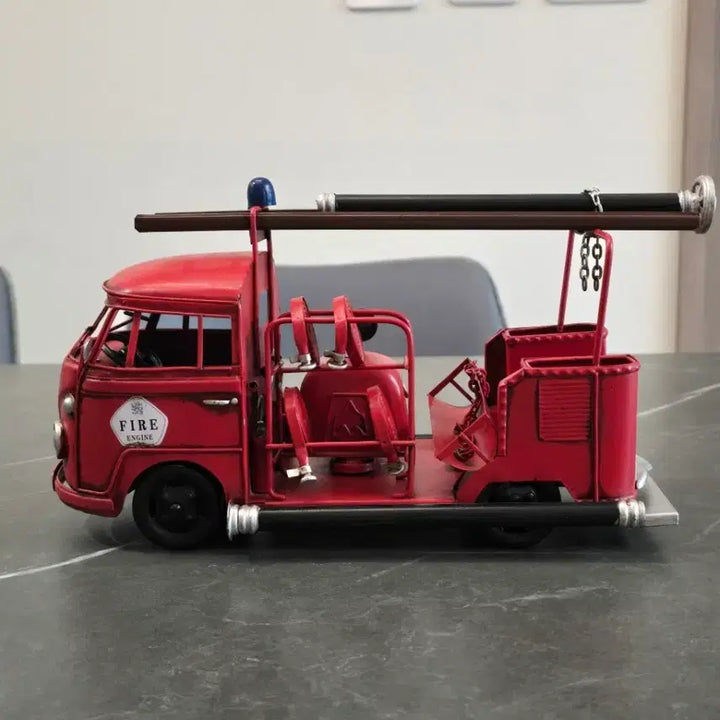 [BUNJANG] Vintage Metal Fire Truck Ornament / 빈티지 금속 소방차 장식품