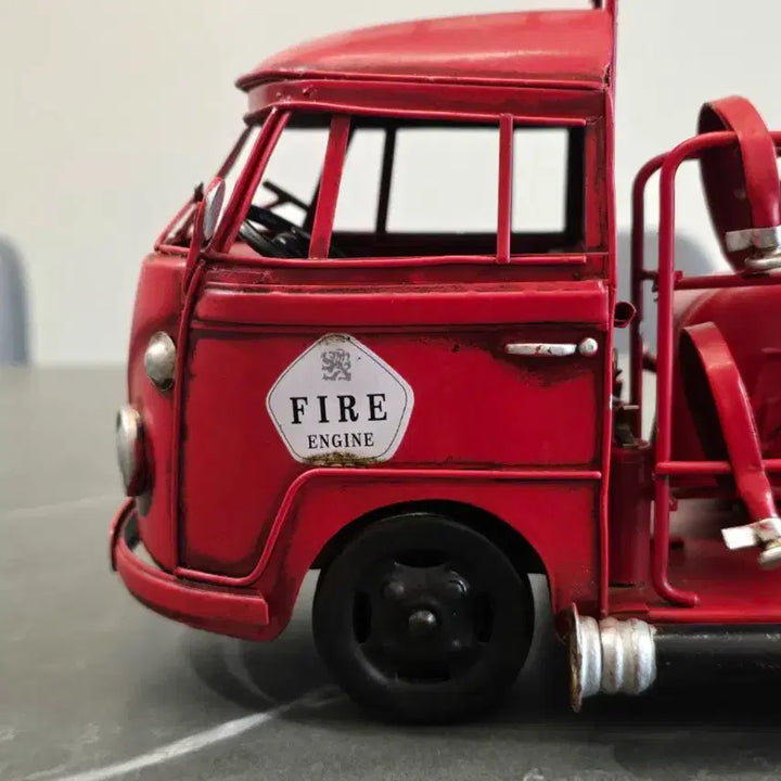 [BUNJANG] Vintage Metal Fire Truck Ornament / 빈티지 금속 소방차 장식품