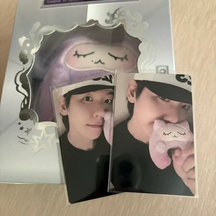[BUNJANG] Baekhyun Sleepy Bear Doll (Photocard Included) / 백현 꾸르잠 인형 (포카포함)