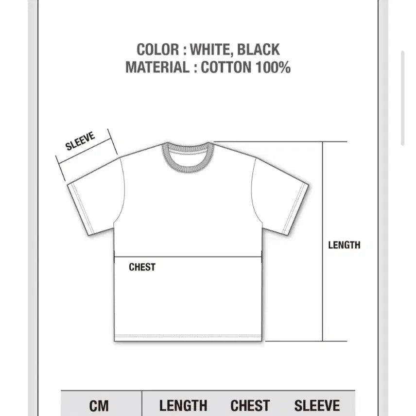 [BUNJANG] Baekhyun Concert MD Short-Sleeve T-Shirt White (Sealed) / (미개봉) 백현 콘서트 MD 반소매티 화이트