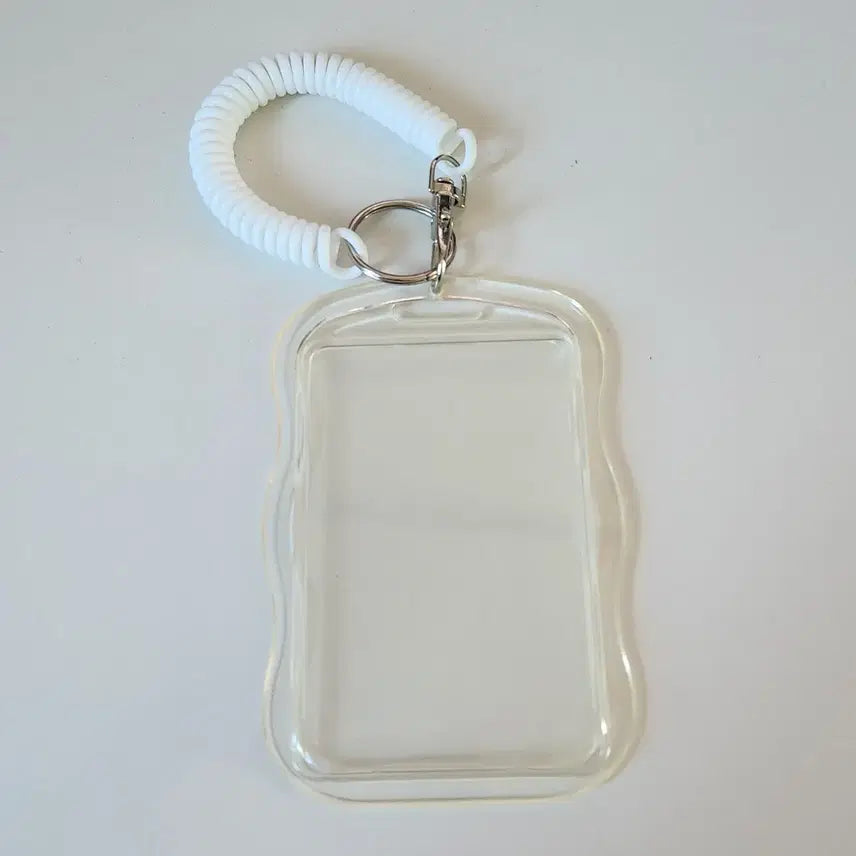 [BUNJANG] Transparent Photocard Keychain Student ID Transit Card Case / 투명 포카 키링 학생증 교통카드 케이스