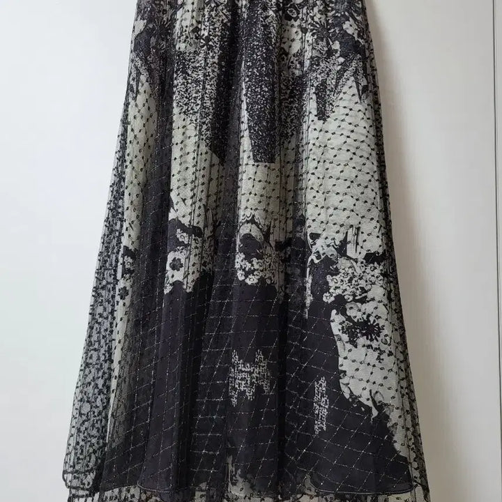[BUNJANG] Tachi New York Mesh Printing Long Skirt / 타시뉴욕망사 프린팅 롱 스커트(55)