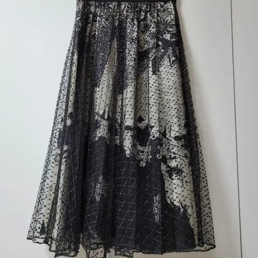 [BUNJANG] Tachi New York Mesh Printing Long Skirt / 타시뉴욕망사 프린팅 롱 스커트(55)