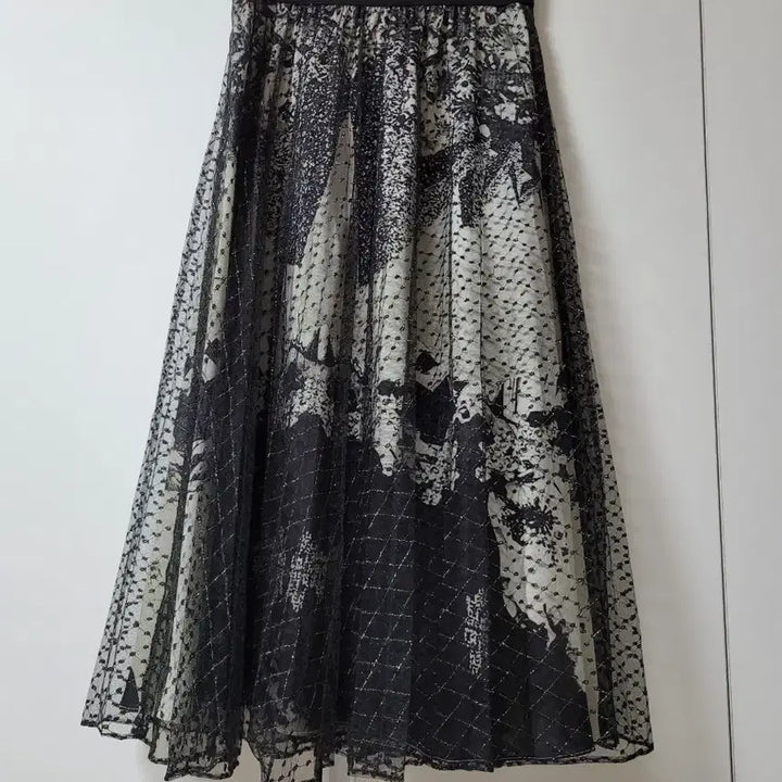 [BUNJANG] Tachi New York Mesh Printing Long Skirt / 타시뉴욕망사 프린팅 롱 스커트(55)