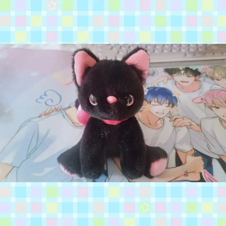 [BUNJANG] Black Cat Ribbon Keychain / [택포]검은 고양이 리본키링