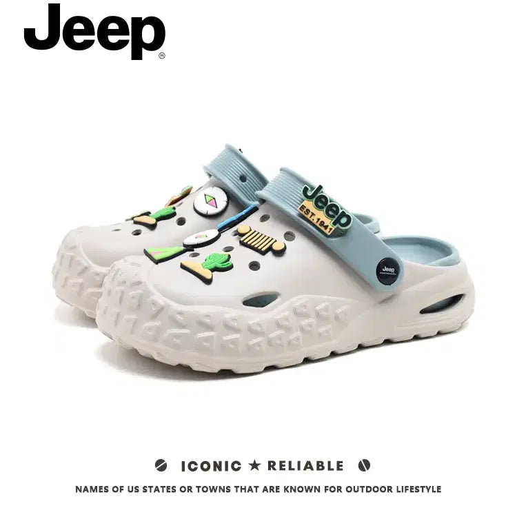 [SOLD OUT] JEEP 성인용 크록스 샌들 EVA 슬리퍼 여름 신발 260-265