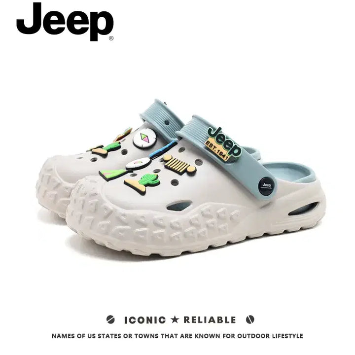 [SOLD OUT] JEEP 성인용 크록스 샌들 EVA 슬리퍼 여름 신발 260-265