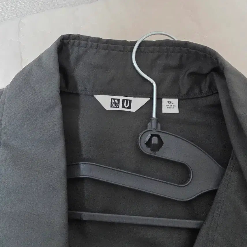 [BUNJANG] Uniqlo U Utility Oversized Shirt Dark Grey Men&