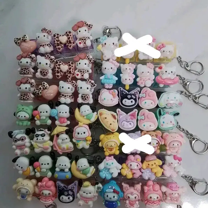 [BUNJANG] Keycap LED Charm - Sanrio, Shin-chan, Turtle / 키캡키링 LED 산리오 .짱구,거북이등등