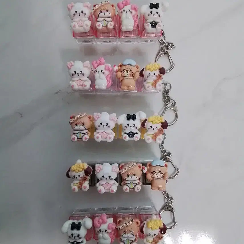 [BUNJANG] Keycap LED Charm - Sanrio, Shin-chan, Turtle / 키캡키링 LED 산리오 .짱구,거북이등등