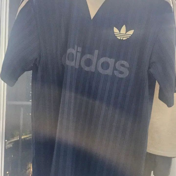 [BUNJANG] Adidas Calard Ribbed Collar Unisex T-Shirt / 아디다스 칼라드 골리탑(남녀 공용
