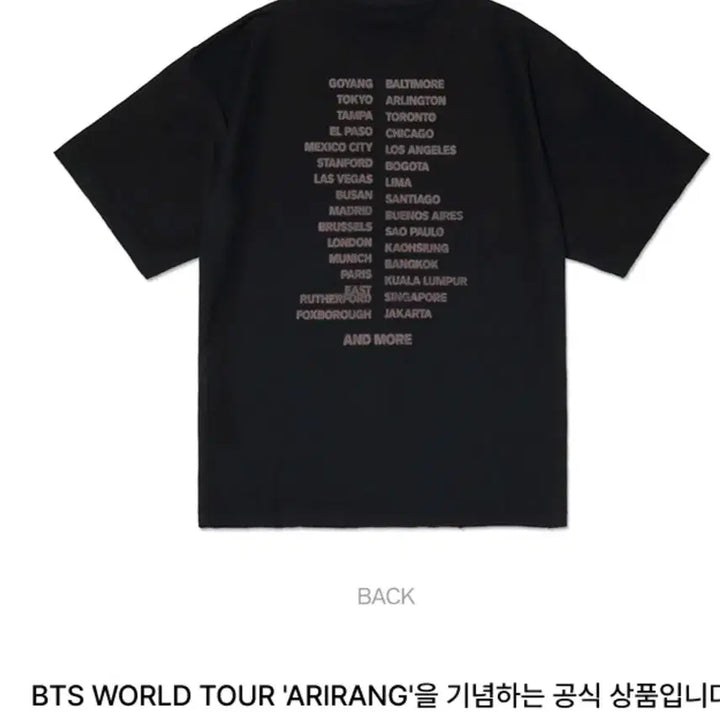 [BUNJANG] BTS Arirang World Tour Short Sleeve T-Shirt and Ball Cap Set / 아리랑 월드투어 반팔티 BTS S/S T-Shirt 볼캡 ball cap