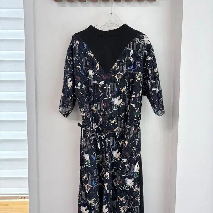 [BUNJANG] Pattern Mix Long Dress / 시스템 패턴 믹스 롱원피스