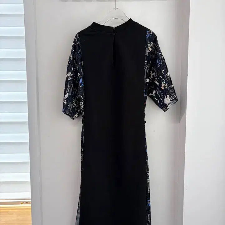 [BUNJANG] Pattern Mix Long Dress / 시스템 패턴 믹스 롱원피스
