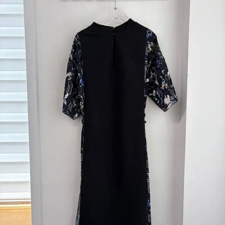 [BUNJANG] Pattern Mix Long Dress / 시스템 패턴 믹스 롱원피스