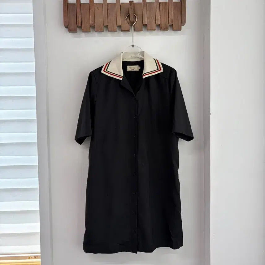 [BUNJANG] Maison Kitsuné Color Block Collar Dress / 메종키츠네 카라 원피스