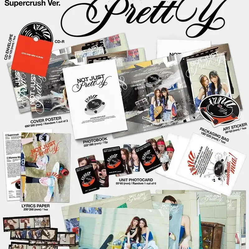 [BUNJANG] IZNA MAMMAMIA Poster Book Supercrush Version (Sealed) / 이즈나 맘마미아 미개봉 앨범 양도 포스터북 supercrush ver.