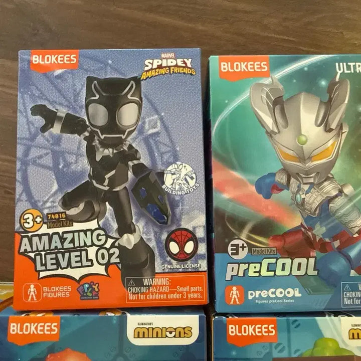 [BUNJANG] Blocki Minions 4 Types, Black Panther, Ultraman Bundle Set / [택포2.5/일괄] 블로키 미니언즈 4종 + 블랙펜서 + 울트라맨