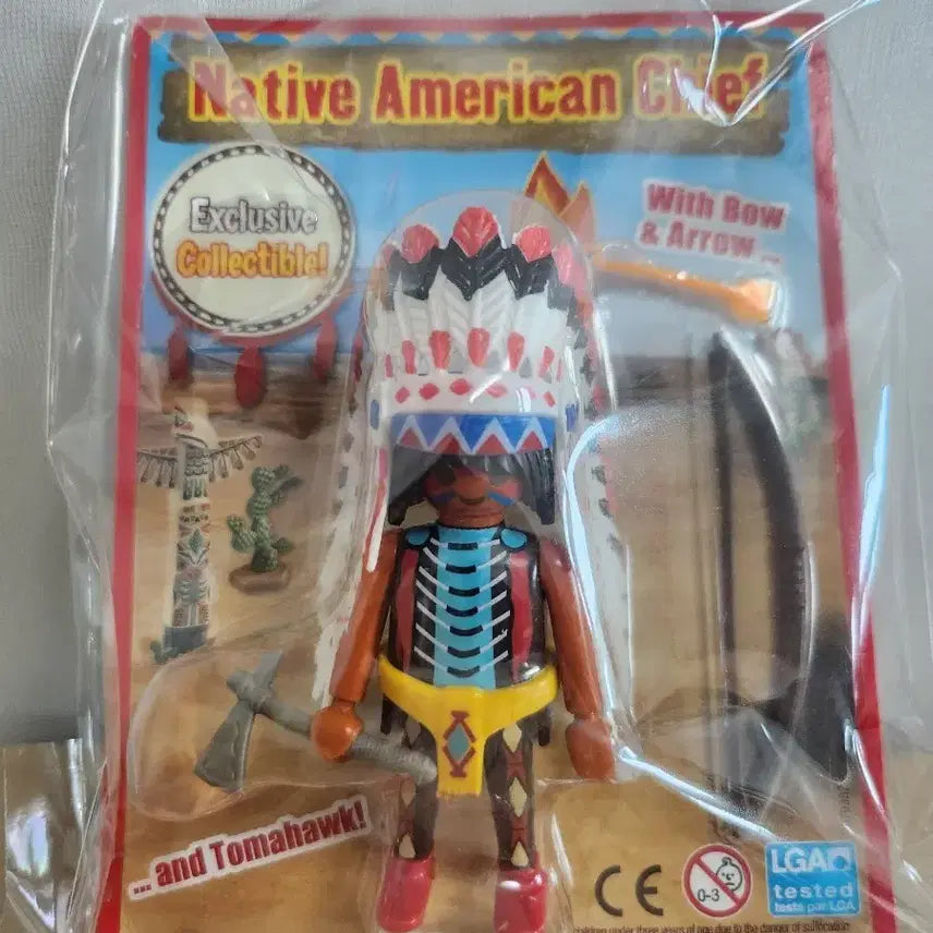 [BUNJANG] Playmobil Native American Chief Figure (New, Unsealed) / 플레이모빌 미국 원주민 추장 새상품 미개봉 피규어 판매
