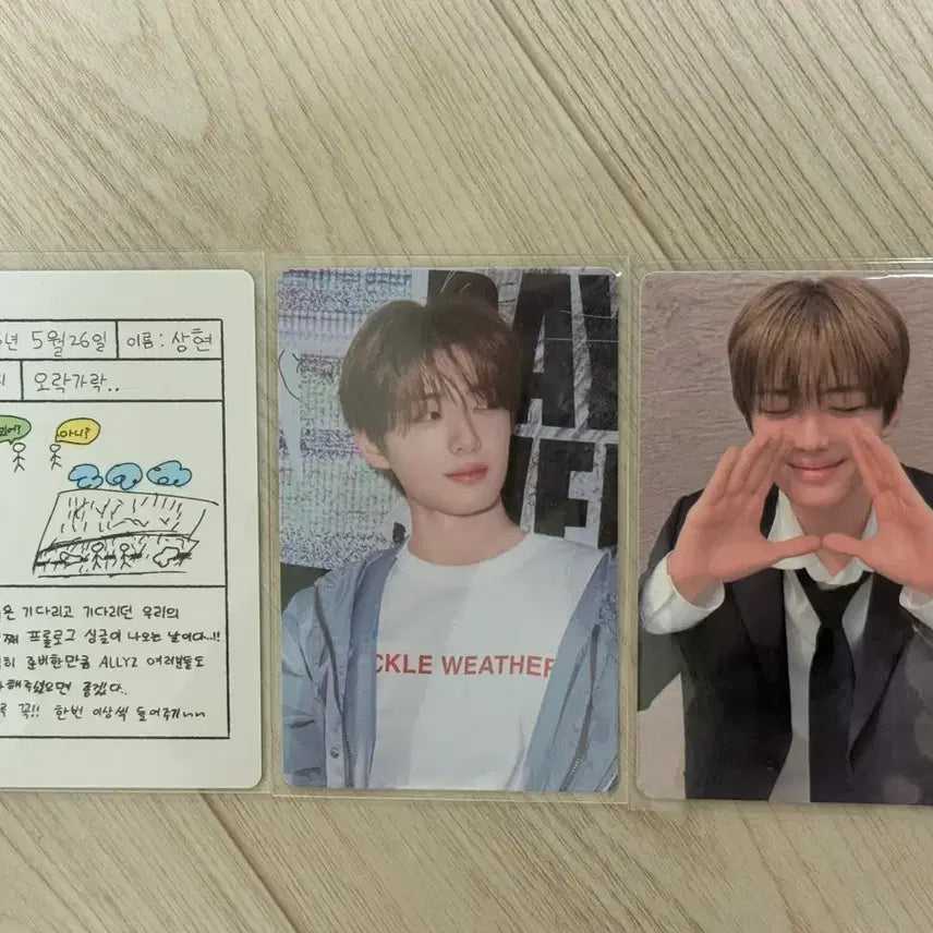 [BUNJANG] Alphadriveone Alphadrive1 Sanghyun Bundle Set Photocard / 알파드라이브원 알디원 트레카 상현 포카 3개 일괄