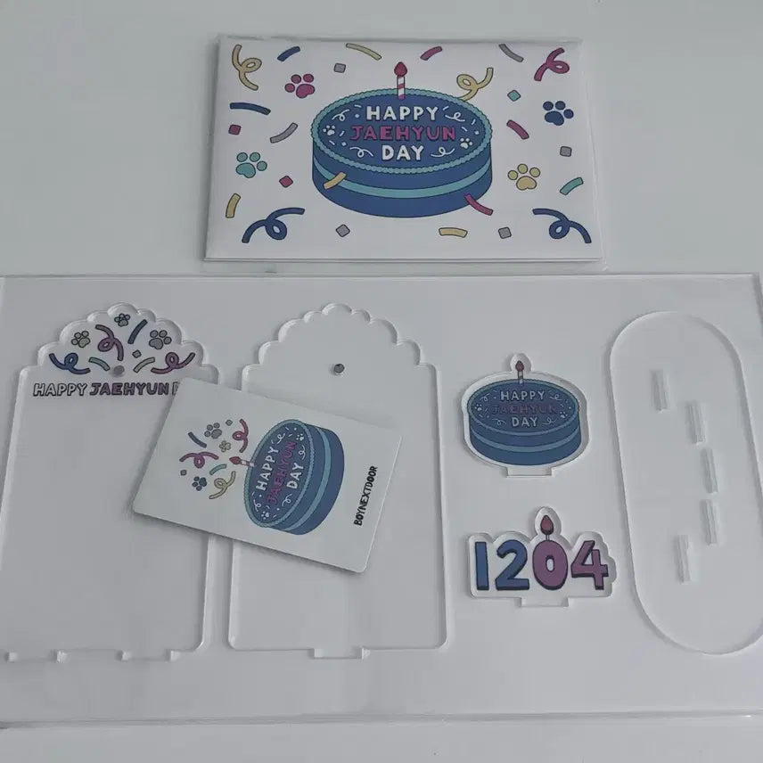 [BUNJANG] BOYNEXTDOOR Myung Jaehyun Birthday Acrylic Stand &amp; Pop-up Card Set (Sealed) / 보이넥스트도어 보넥도 명재현 생일 아크릴 스탠드 팝업 카드 세트 미개봉