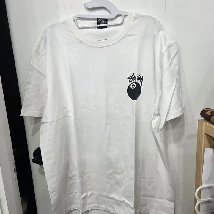 [BUNJANG] Stussy 8 Ball Short Sleeve T-Shirt White / 스투시 8볼 반팔 티셔츠 화이트